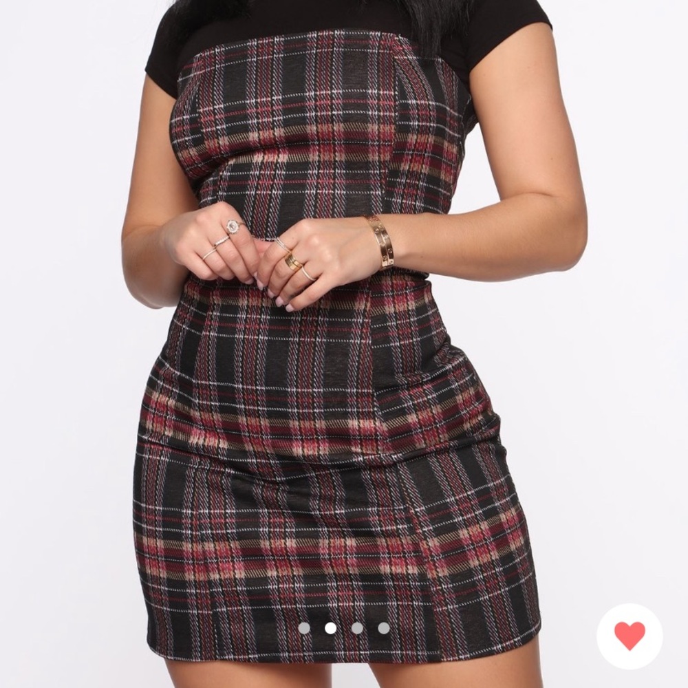 2 Piece Plaid Fashion Nova Dress